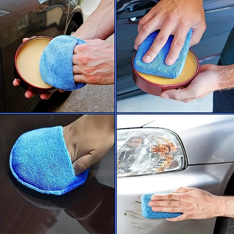 Wax Applicator Pad - 8'li Araba Cilası Uygulama Pedi Seti
