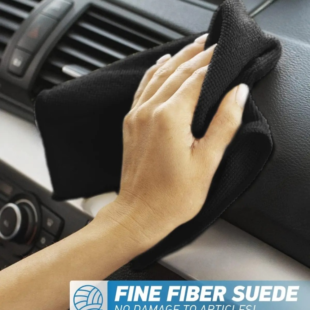 Microfiber Towel Detailing - Siyah Mikrofiber Temizlik Bezi Emici Havlu